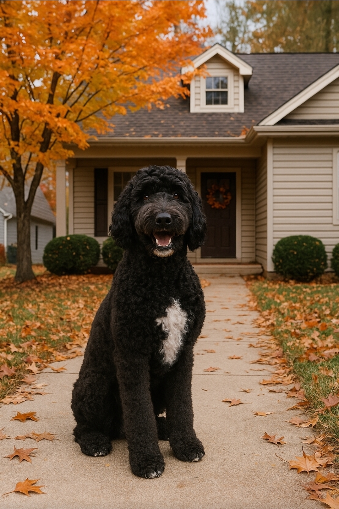 Loki enjoying Fall